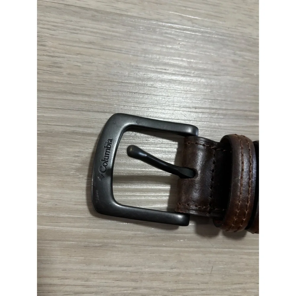 Columbia Mens Brown Genuine Leather Belt Size 2X 46-48 17CO02A9